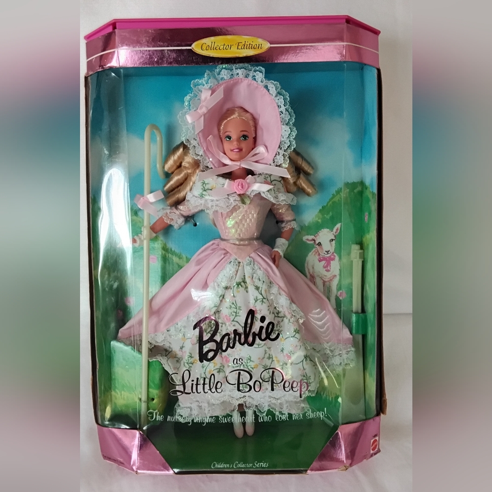 Vtg Barbie Little Bo Peep in Pink and Floral Dress Collector Edition